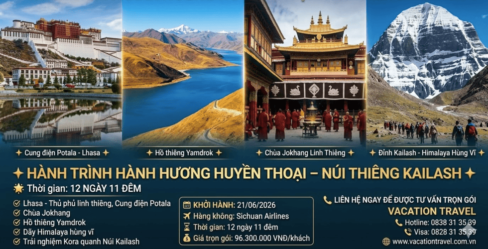 Tour Hành Hương Núi Kailash 12 Ngày 11 Đêm